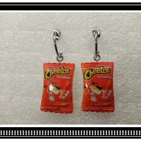 NEW Party Food Charm Interchangeable Earrings - Snack Earrings - Teen Earrings - Picture 3 of 6